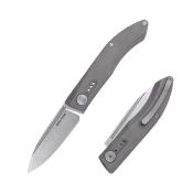 RS9051 Couteau Real Steel Stella Premium Titane Slipjoint Lame Acier CPM-S35VN - Livraison Gratuite