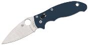 SC101GPCBL2 Couteau Spyderco Manix 2 Cobalt Blue Lame Acier CPM-SPY27 Ball Bearing Lock Made USA - Livraison Gratuite