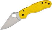 SC223PYL Couteau Spyderco Para 3 Salt Yellow Lame Acier CPM MagnaCut Made USA - Livraison Gratuite