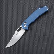 SRM9203ME Couteau SRM Knives 9203 ME Ambi Lock Blue Micarta Lame Acier 10Cr15CoMoV - Livraison Gratuite