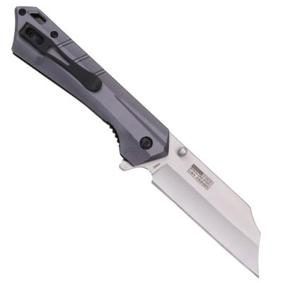 TF1047GY Lot de  2 Couteau Semi Automatique Tac Force A/O Gray/Black Lame Cleaver Acier 3Cr13 - Livraison Gratuite