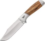 BR0537B Couteau Browning Sage Creek Large Lame Acier 9Cr14MoV Clip Point Etui Tissus/Cuir - Livraison Gratuite