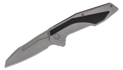 CIVC220112 Couteau CIVIVI Hypersonic Black Lame Tanto Reverse 14C28N Black IKBS -  Livraison Gratuite