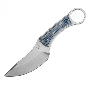 KG004A7 Couteau Kansept Niko Blue Frag Lame Clip Point Acier D2 Etui Kydex - Livraison Gratuite