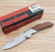 KS1381 Couteau Kershaw Baseman Manche Bois Lame Acier Inox - Livraison Gratuite