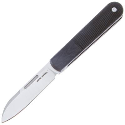 RS8021B Couteau Real Steel Barlow RB-5 Black Drop Point Lame Acier N690 - Livraison Gratuite