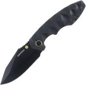 TD004F2 Couteau Defcon Black Lame Acier 14C28N Blk Linerlock - Livraison Gratuite