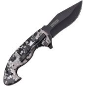 TF1043DG Lot de 3 Couteau Semi Automatique Tac Force A/O Digital Camo Lame Acier 3Cr13 - Livraison Gratuite