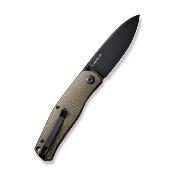 CIVC220072 Couteau CIVIVI Sokoke Green Burlap Micarta Lame Acier 14C28N IKBS - Livraison Gratuite