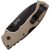 CS62RQDTBK Couteau Cold Steel 4 Max Scout Desert Tan Lame Acier AUS-10A Black - Livraison Gratuite