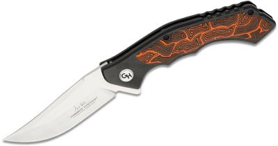 GH5132 Couteau Gil Hibben HellFyre Whirlwind Orange/Black Lame Acier 7Cr17 Upswept - Livraison Gratuite