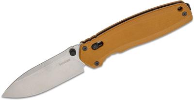 KS2052 Couteau Kershaw Broadside Tan Lame Drop Point Acier D2 DuraLock - Livraison Gratuite