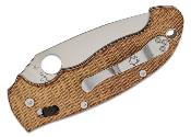 SC95MPCW2 Couteau Spyderco Manix 2 XL Brown Lame Acier CPM-CruWear Ball Bearing/Crossbar USA - Livraison Gratuite