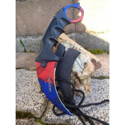 Karambit Multi Color Acier 3Cr13 Manche Abs Etui M4370 - Free Shipping