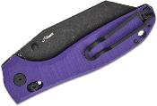 BTKG61E Couteau Bestech Liger Purple Lame Acier D2 Blackwash IKBS - Livraison Gratuite