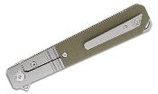 KARB114 Couteau Karbon Flatline OD G10/Titane Lame Acier 154CM IKBS Framelock Clip - Livraison Gratuite