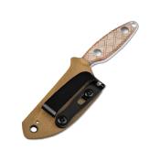 KI1064C1 Couteau Kizer Muskrat Brown Lame Acier 154CM Etui Kydex - Livraison Gratuite