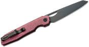 KIV4545C2 Couteau Kizer Genie Red Richlite Lame Tanto Reverse Acier 154CM Black IKBS - Livraison Gratuite