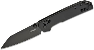 KS2051RBLK Couteau Kershaw Mini Iridium Black Lame Reverse Tanto Acier D2 DuraLock Clip - Livraison Gratuite