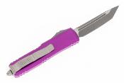 MCT23310APVI  Couteau OTF Microtech 233-10APVI Violet UTX-85 AUTO Lame Acier M390 Tanto Made USA - Livraison Gratuite