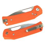 REA173 Couteau Reate PL-XE Orange Lame Drop Point Acier Nitro-V  Pivot Lock - Livraison Gratuite