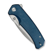 S240253 Couteau SENCUT Skarnax Blue Micarta Lame Acier 9Cr18MoV IKBS - Livraison Gratuite