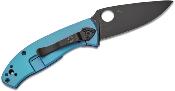 SC122TIBLBKP Couteau Spyderco Tenacious Blue Titane Lame Acier 8Cr13MoV - Livraison Gratuite