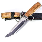 STT22042 Couteau de Chasse S-Tec Hunting Lame Acier 440 Etui Nylon - Livraison Gratuite