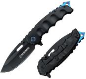 USMA1066BBK Lot de 2 Couteau USMC Tactical A/O Blue Lame Tanto 3Cr13 - Livraison Gratuite