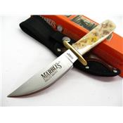 Couteau Poignard Bushcraft Marbles Cowboy Acier Carbone/Inox Manche Os Couleur Appaloosa MR318 - Free Shipping