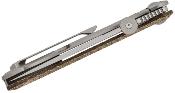 ATZ1864GODG Couteau ArtisanCutlery Kami OD Green Manche Micarta/Titane Lame Acier S35VN IKBS - Livraison Gratuite