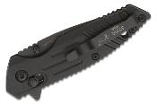 BCMC900B7BSR Couteau Backup Bear OPS Mini Rancor IX Black Lame Acier D2 Serrated Crossbar Lock Made USA - Livraison Gratuite