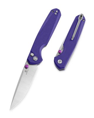 BTKMK07C Couteau Bestechman Velix Purple Lame Acier 14C28N - Livraison Gratuit