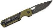 KIV3634SA5 Couteau Kizer Mini Militaw Green G10/Micarta Lame Acier Nitro-V - Livraison Gratuite