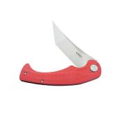 KUB175E Couteau Kubey Scimitar Red G10 Lame Tanto Beadblast Acier 14C28N IKBS - Livraison Gratuite