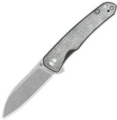 QS140F1 Couteau QSP Otter Denim Micarta Lame Acier 14C28N SW IKBS - Livraison Gratuite