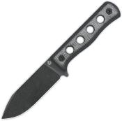 QS155B2 Couteau QSP Canary Fixed Blade Black Lame Acier Cr8Mo2VSi BLK Etui Kydex - Livraison Gratuite