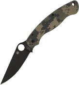 SC36GPCMOBK2 Couteau Spyderco Military 2 Camo Lame Acier S30V Black Compression Lock USA - Livraison Gratuite