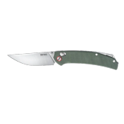 SRM411LMG Couteau SRM Knives 411L-MG Green Lame Acier 14C28N Ambi Lock IKBS - Livraison Gratuite