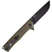 TKTF1GODBK1 Couteau Tekto Knives F1 Alpha Od Green Lame Acier D2 Made USA - Livraison Gratuite