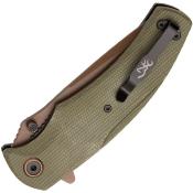 BR0466 Couteau Browning Trailside Bronze Lame Acier D2 Manche Micarta - Livraison Gratuite