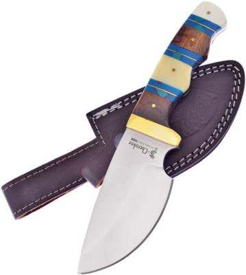 FCSW003SBWW Couteau de Chasse Frost Skinner Lame Acier Inox Etui CUir - Livraison Gratuite