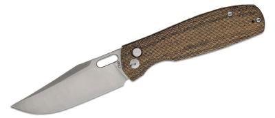 J1936BODG Couteau Plaint CJRB Prado OD Micarta Lame Clip Point AR-SFII IKBS - Livraison Gratuite