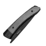 KIV4663A1 Couteau Kizer Momo Black Lame Acier Nitro-V Manche Micarta IKBS - Livraison Gratuite