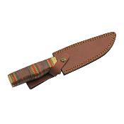 PA203469 Poignard Couteau De Chasse Rite Edge HUNTER Lame Acier Inox Manche & Etui Cuir - Livraison Gratuite