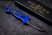 PKCP2BT Couteau Automatique Piranha Fingerling Automatic Blue Lame Acier 154CM Made USA - Livraison Gratuite