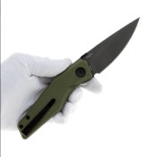 RS7142GB Couteau EDC Spectrum Green G10 Lame Acier Nitro V Black IKBS - Livraison Gratuite