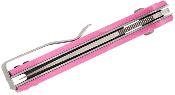 RST8051PS Couteau Real Steel Vis Pink Lame Acier 12C27N Crossbar Lock IKBS - Livraison Gratuite