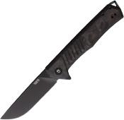 TKTF1CBKBK1 Couteau Tekto Knives F1 Alpha CF/Blue Lame Acier D2 Made USA - Livraison Gratuite