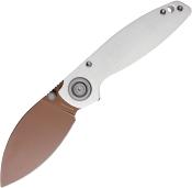 VOSA2803 Couteau Vosteed Shilin Cutter White G10 Lame Acier 154CM SW IKBS - Livraison Gratuite